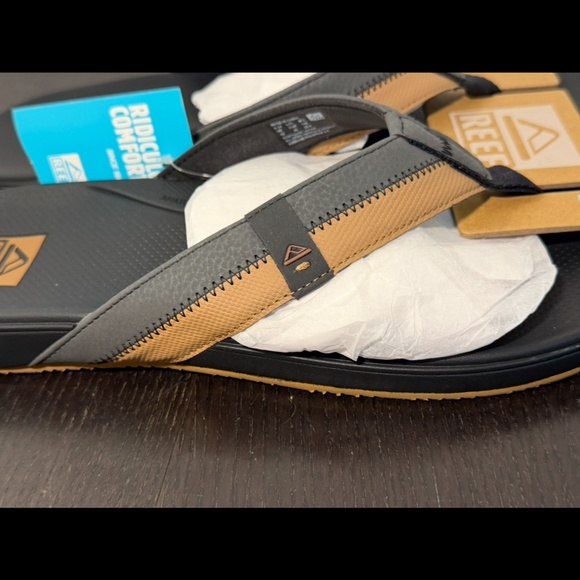 Reef Cushion Phantom 2.0 Flip Flops Sandals Tobacco/Grey Mens 12 main image 4